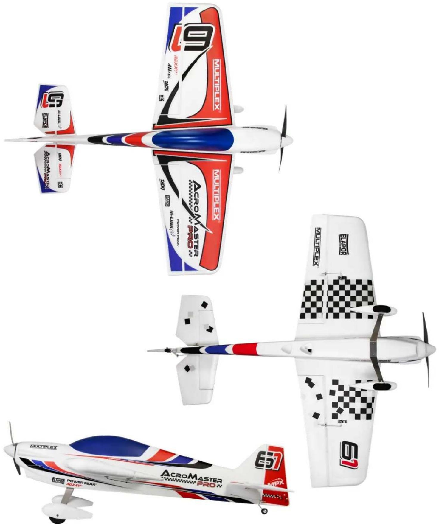 MULTIPLEX AcroMaster Pro - Dekorplatzierung • Decal positioning • Placement des autocollants • Posizionamento decalcabili • Colocación de la decoración - 1