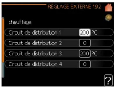 MITSUBISHI PT500 - Menu 1.9.2 - réglage externe - 1