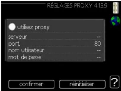 MITSUBISHI PT500 - Menu 4.1.3.9 - réglages proxy - 1