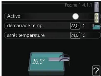 MITSUBISHI PT500 - Menu 4.1.1/4.1.2 - Piscine 1/Piscine 2 - 1