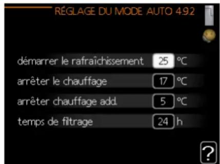 MITSUBISHI PT500 - Menu 4.9.2 - réglage du mode auto - 1