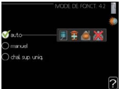 MITSUBISHI PT500 - Menu 4.2 - mode de fonct. - 1