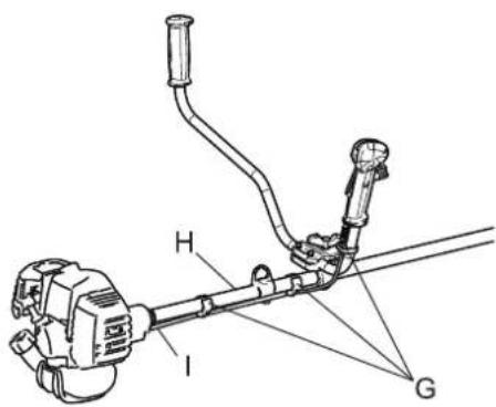 Shindaiwa T303TS - U-Griff-Version Montage des U-Griffs - 2