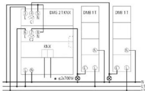 THEBEN DMB 1 T KNX - Raccordement électrique - 1