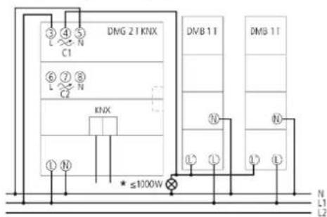THEBEN DMB 1 T KNX - Raccordement électrique - 2