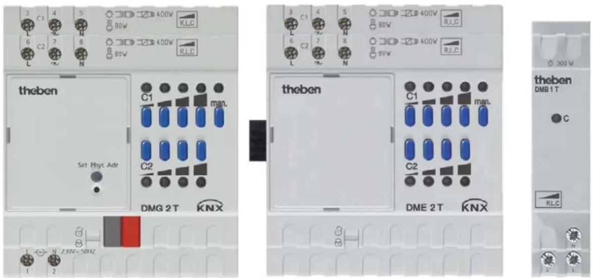 THEBEN DMB 1 T KNX - Variateurs de la série MIX2 DMG 2 T, module d'extension DME 2 T, Booster DMB 1 T - 1
