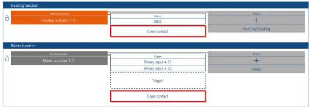 THEBEN LUXORliving M130 - Fonction « Contact de porte » - 1