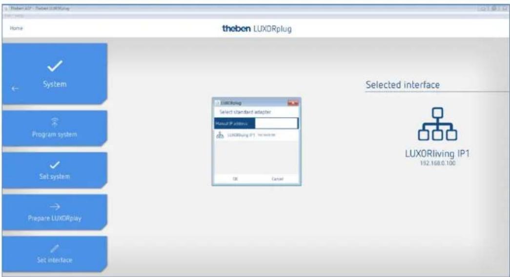 THEBEN LUXORliving M130 - Régler l'interface - 1