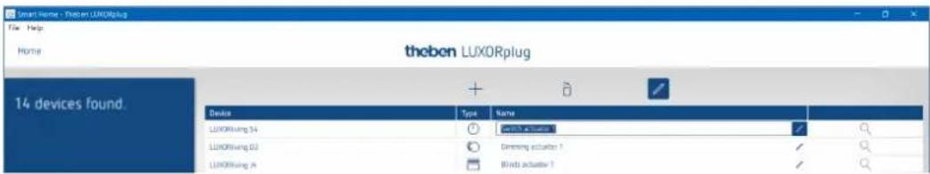 THEBEN LUXORliving M130 - Identifier et nommer les apparéils - 1