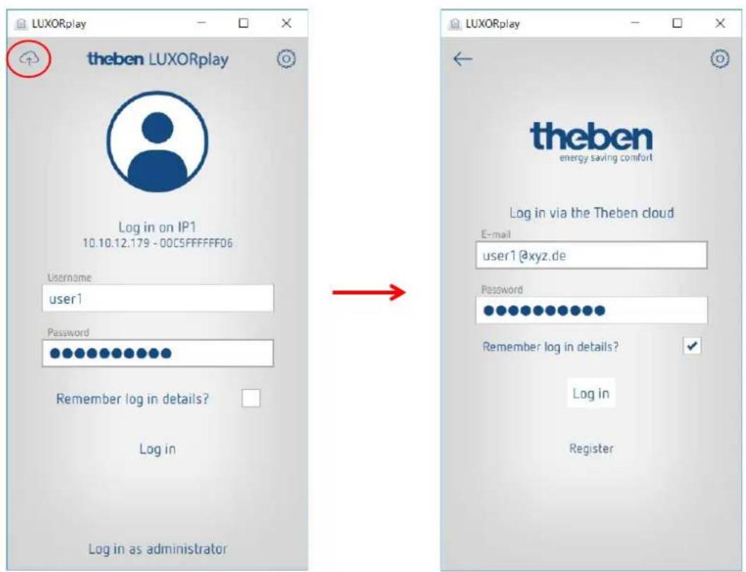 THEBEN LUXORliving M130 - Accès au cloud pour un utilisateur existant - 4