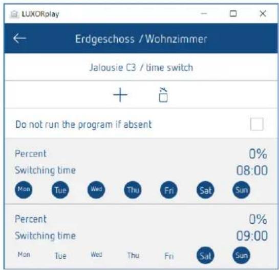 THEBEN LUXORliving M130 - Horaires de commutation - 1