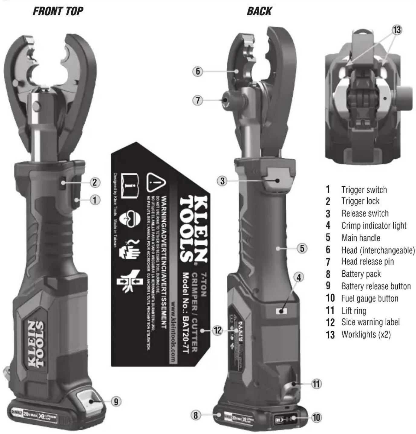Klein Tools BAT207T11 - FEATURE DETAILS - 1