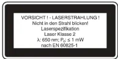 EINHELL TESM 8 L Dual - Cuidado! Radiación láser - 1