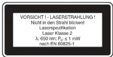 EINHELL TESM 8 L Dual - Laseria koskevat erikoisohjeet - 1