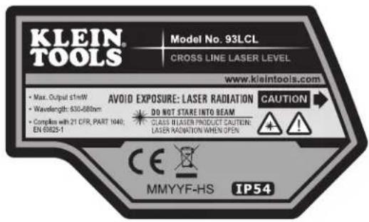 Klein Tools 93LCL - WARNINGS - 1