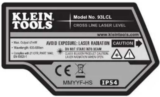 Klein Tools 93LCL - AVERTISSEMENTS - 1