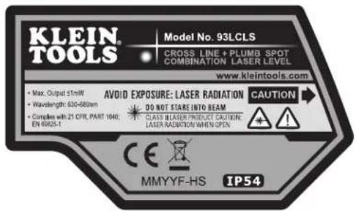 Klein Tools 93LCL - WARNINGS - 2