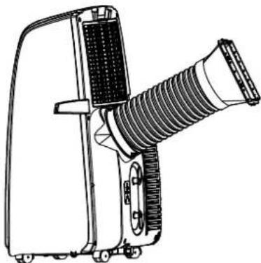 AireMax APE508CE - STEP 3 - CONNECT EXHAUST HOSE TO THE AIR CONDITIONER - 1