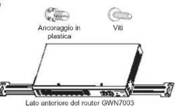 GRANDSTREAM GWN700X - Montaggio del GWN7003 a parete - 1