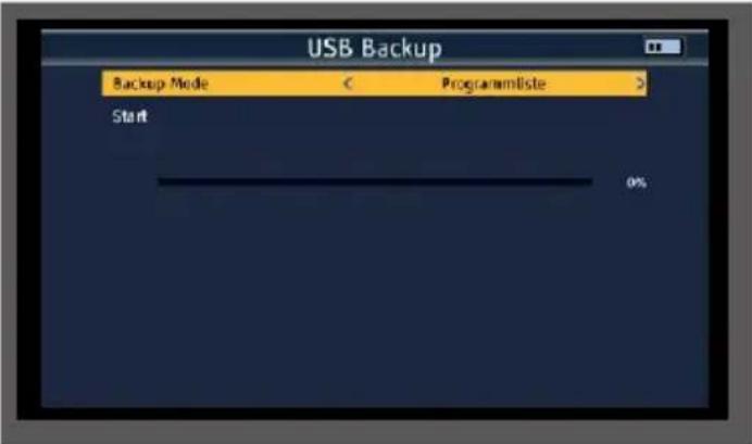 Telestar SATPLUS 4 - sauvegarder les réglages sur USB / USB Backup - 2