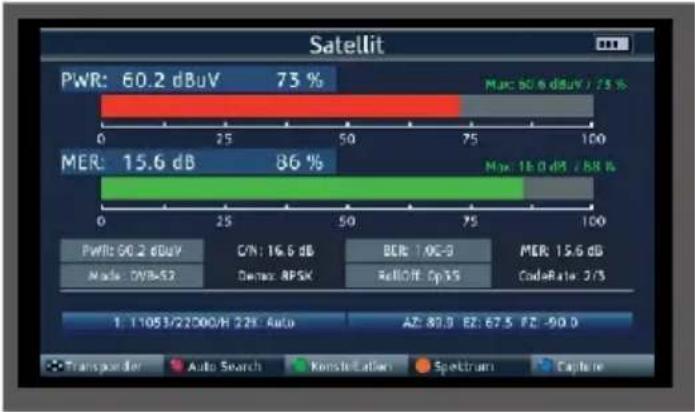Telestar SATPLUS 4 - DVB-S/S2 measurement - 1