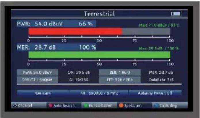 Telestar SATPLUS 4 - Mesure DVB/T2 DVB-C - 1