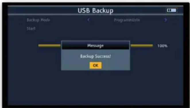 Telestar SATPLUS 4 - Programmliste auf einen USB Datenträger sichern - 4