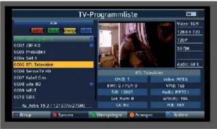 Telestar SATPLUS 4 - Modifier les programmes - 2