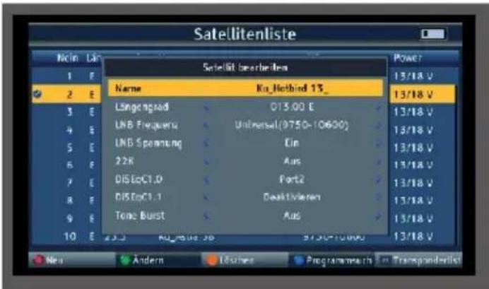 Telestar SATPLUS 4 - Updating the satellite channel list - 4