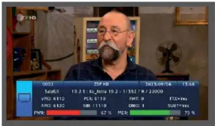 Telestar SATPLUS 4 - DVB-S/S2 meting - 2