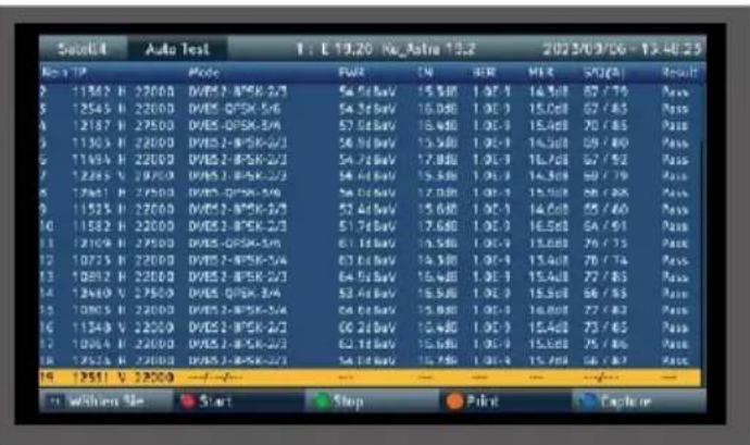 Telestar SATPLUS 4 - Transponder Auto Test function - 2