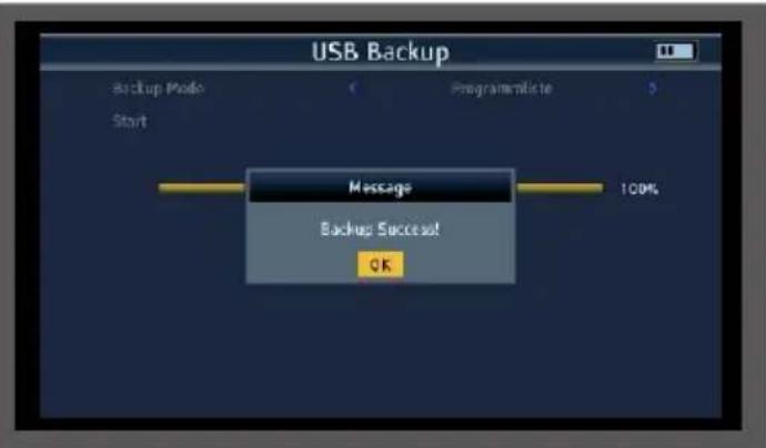 Telestar SATPLUS 4 - Saving settings to USB / USB backup - 4