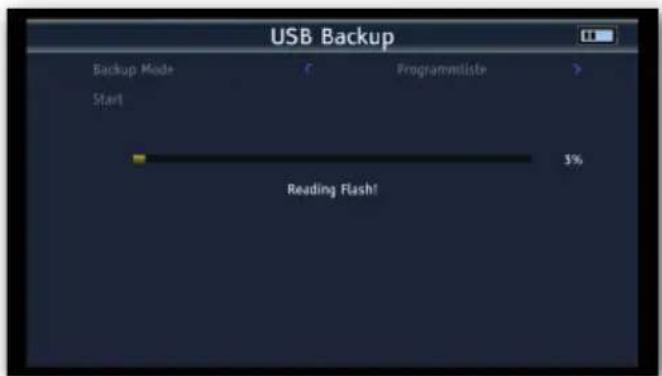 Telestar SATPLUS 4 - Programmliste auf einen USB Datenträger sichern - 3