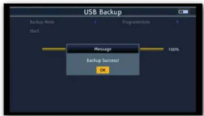 Telestar SATPLUS 4 - Einstellungen auf USB speichern / USB Backup - 4