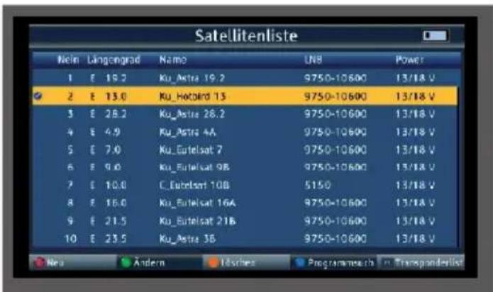 Telestar SATPLUS 4 - De satellietkanalenlijst bijwerken - 3