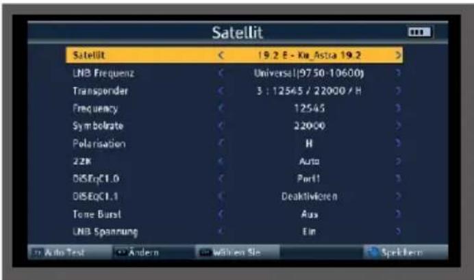 Telestar SATPLUS 4 - Transponder Auto Test function - 1