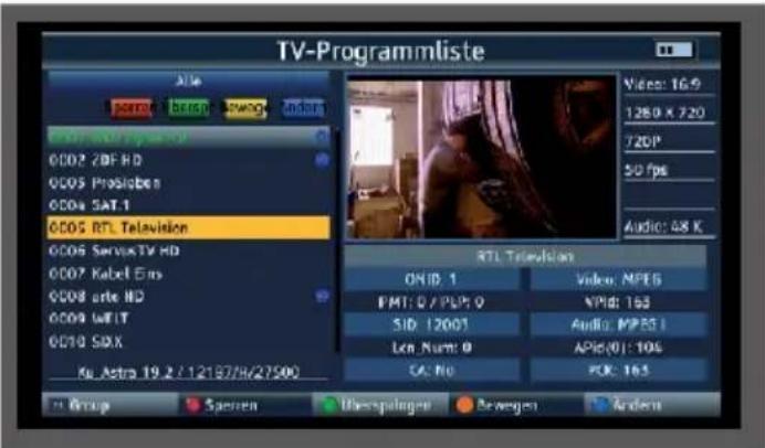 Telestar SATPLUS 4 - Programma's bewerken - 2