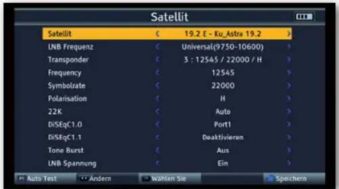 Telestar SATPLUS 4 - Transponder Auto Test Funktion - 1
