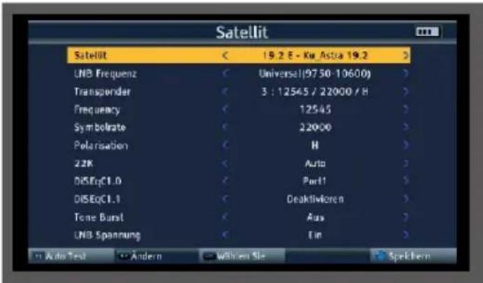 Telestar SATPLUS 4 - Fonction Transponder Auto Test - 1