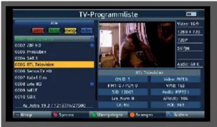 Telestar SATPLUS 4 - Modifica dei programmi - 2