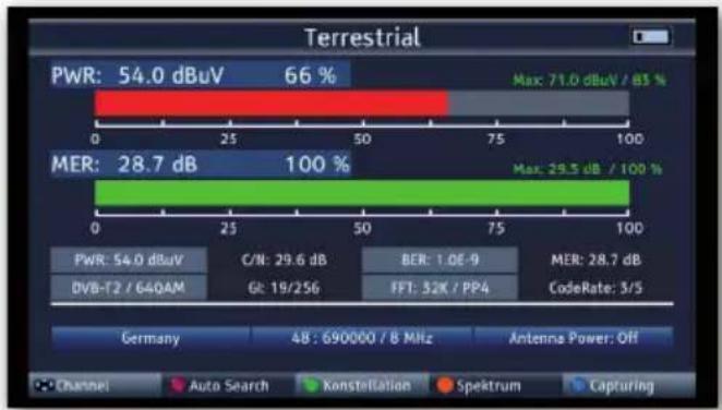 Telestar SATPLUS 4 - DVB/T2 DVB-C Messung - 1