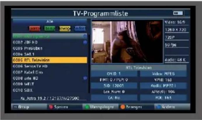 Telestar SATPLUS 4 - Editing programs - 2