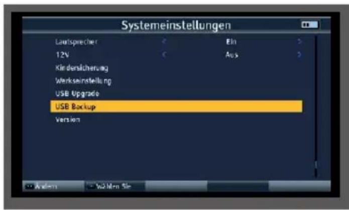 Telestar SATPLUS 4 - Backup dell'elenco dei programmi su un supporto dati USB - 1