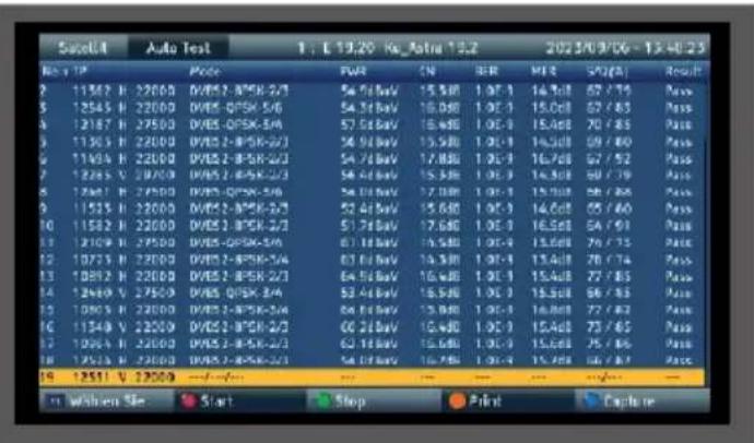 Telestar SATPLUS 4 - Fonction Transponder Auto Test - 2