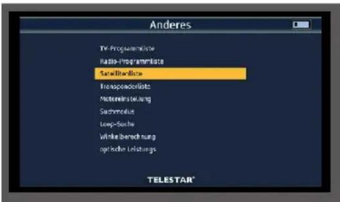 Telestar SATPLUS 4 - De satellietkanalenlijst bijwerken - 2