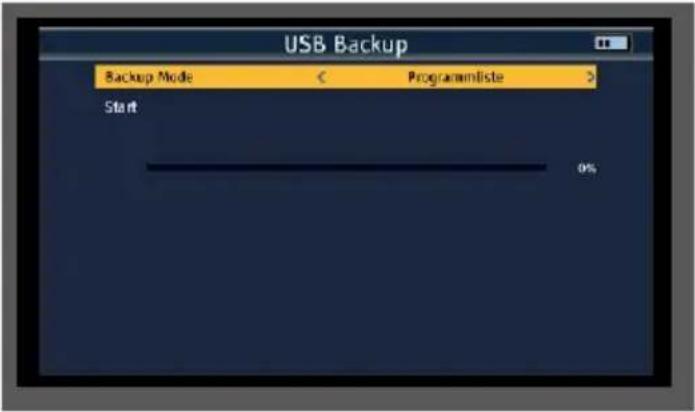 Telestar SATPLUS 4 - Sauvegarder la liste des programmes sur un support de données USB - 2