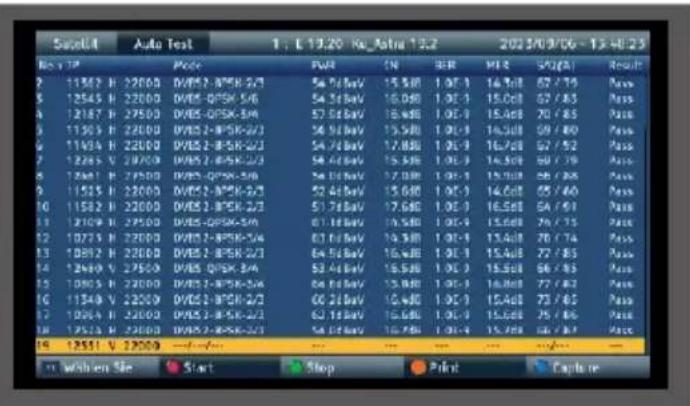 Telestar SATPLUS 4 - Funzione Transponder Auto Test - 2