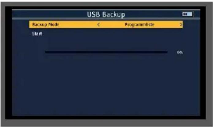 Telestar SATPLUS 4 - Backup dell'elenco dei programmi su un supporto dati USB - 2