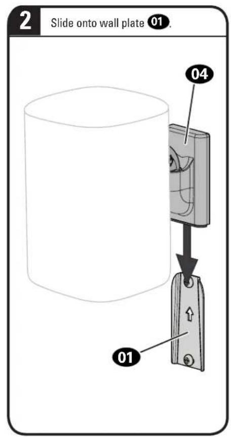SANUS WSWMU2 - Mount Assembly to Wall Plate - 2