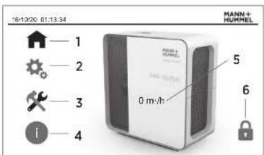 MANN+HUMMEL OurAir SQ 2500 - Pantalla de inicio - 1